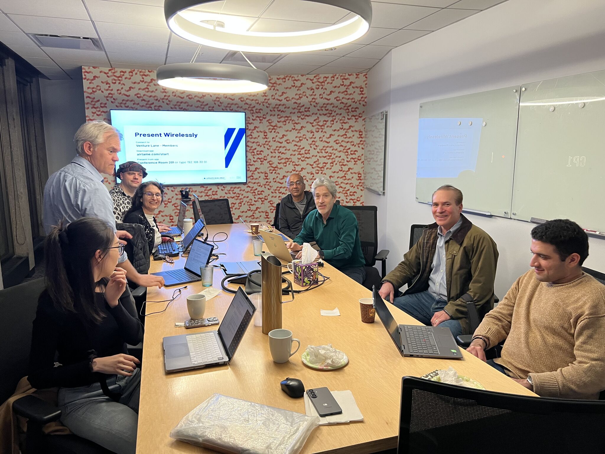 Attendees building AI assistants at the Bring a Laptop workshop in Boston